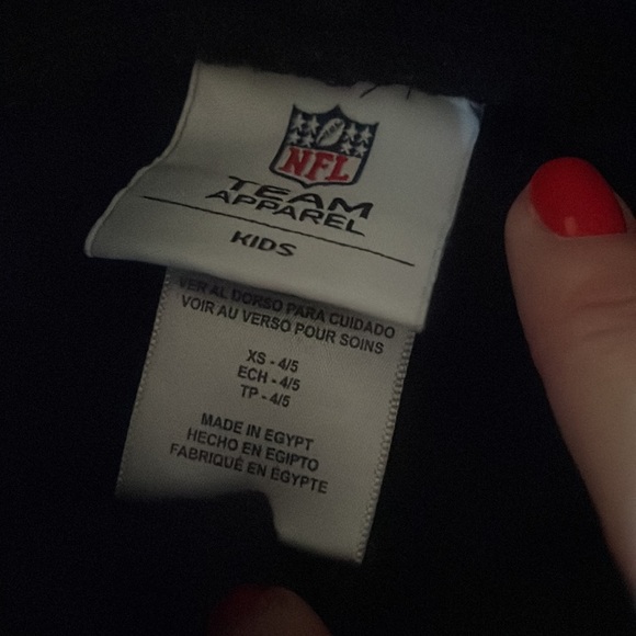 Little Kids New England Patriots NFL theme athletic pants, size 4/5 - Picture 3 of 5